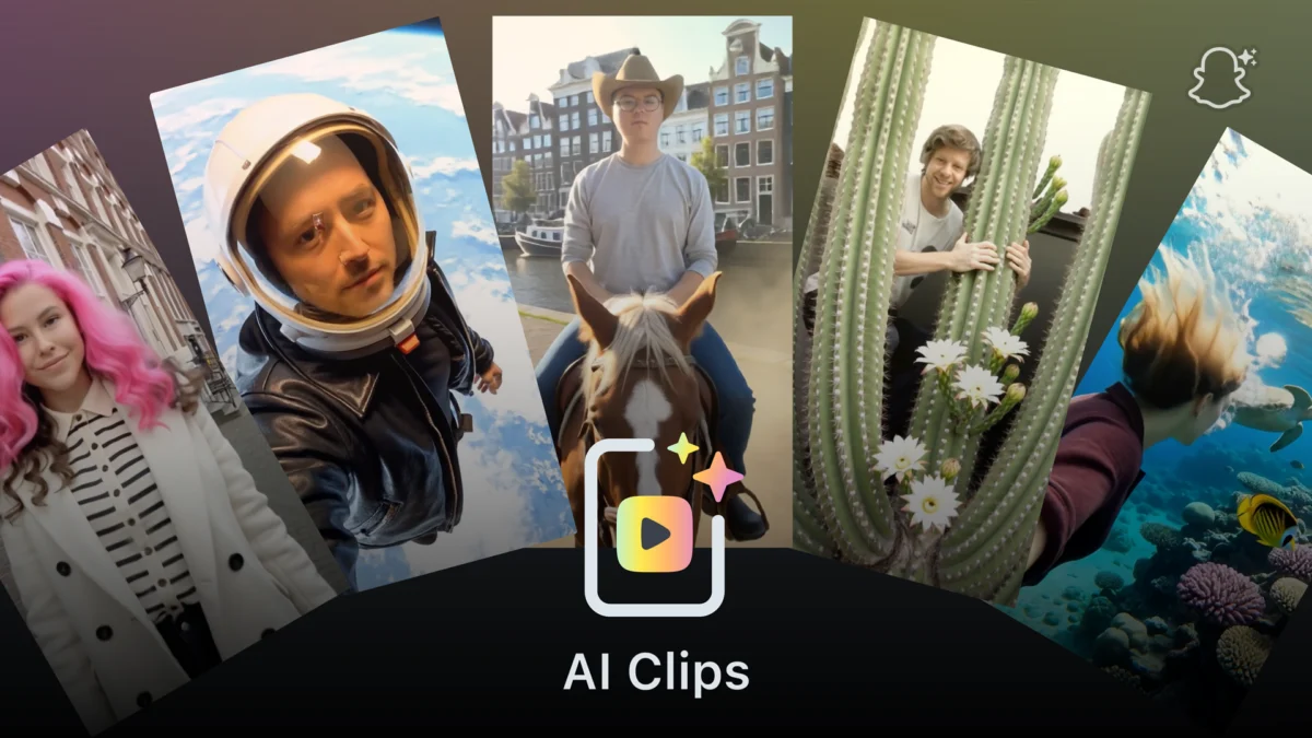 Snapchat Introduces AI Clips in Lens Studio, Revolutionizing Photo-to-Video Creation and Bolstering Creator Economy with Closed-Prompt Generative AI.