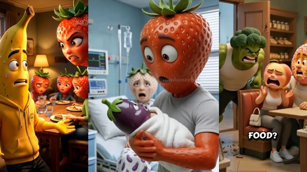 The Rise of Cheating AI Fruit: A Socio-Technical Analysis of Anthropomorphic Narrative Trends on TikTok