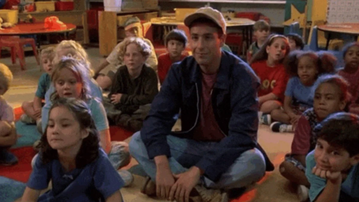 Adam Sandler Sitting With Kids (Billy Madison)