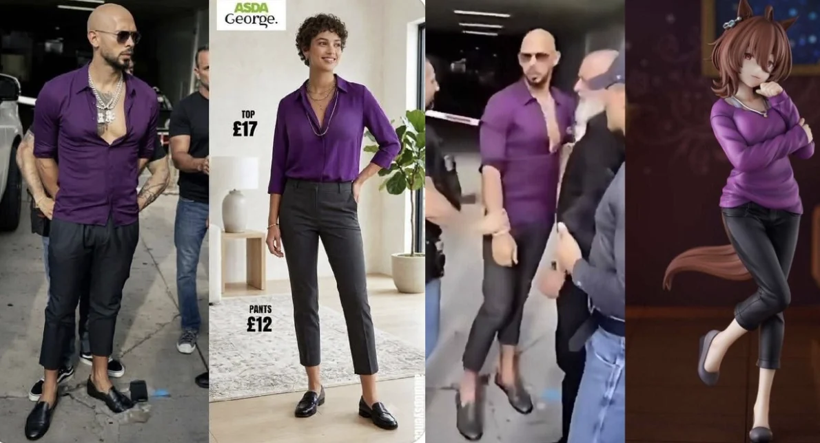 Andrew Tate Arrest Outfit Meme