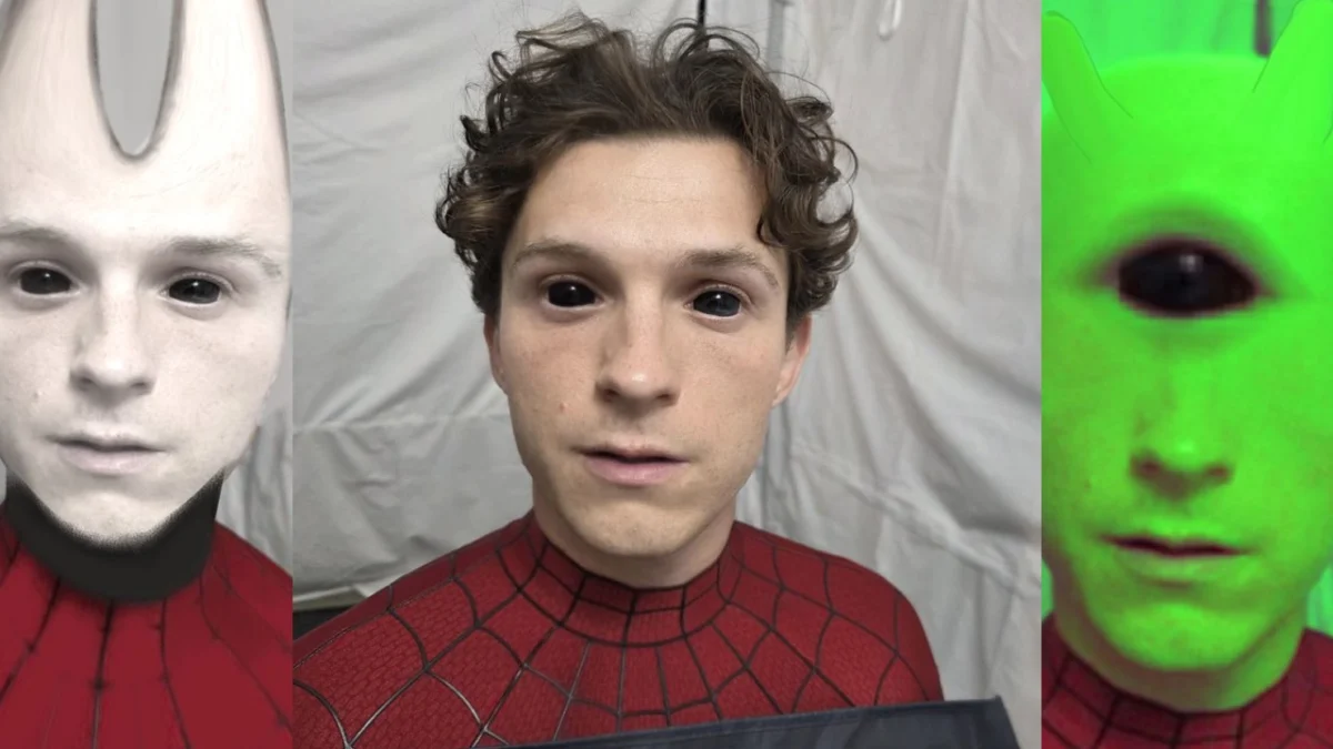 Tom Holland On Set
