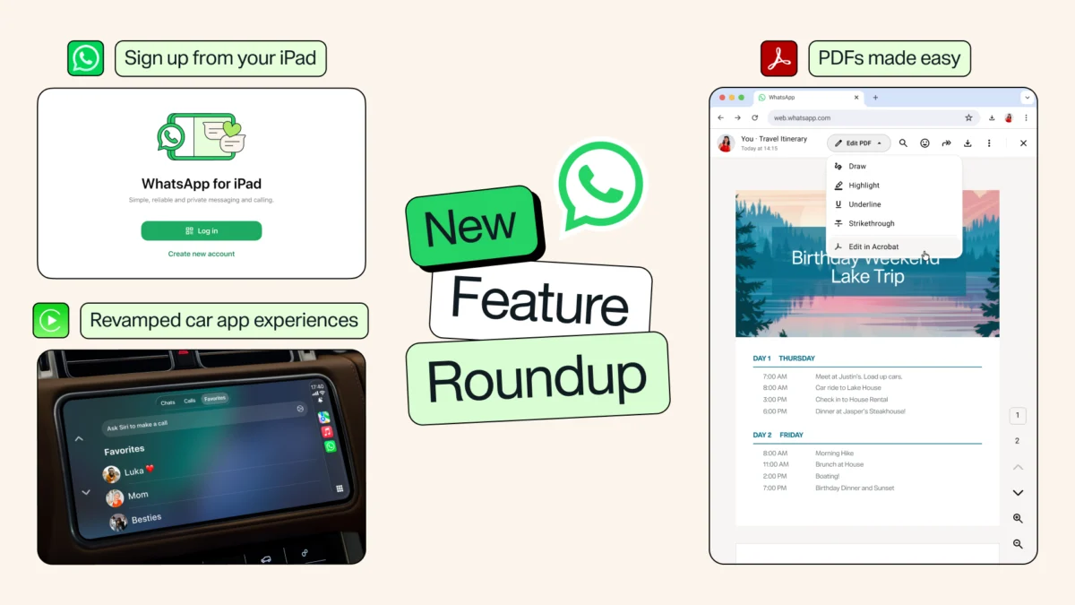 WhatsApp Unveils Extensive Feature Rollout, Solidifying Push Towards Integrated Cross-Device Communication Platform