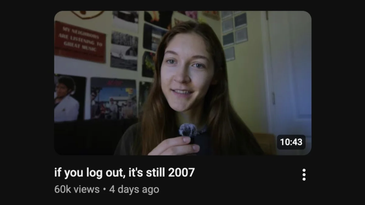 If You Log Out, It’s Still 2007