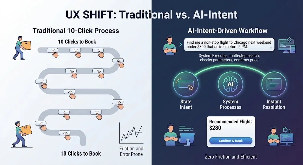 The Death of the Button and the Rise of Intent-Driven Design: How AI is Redefining the Human-Computer Interface